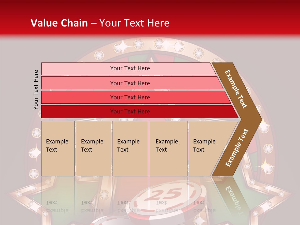 Gambling Star Luck PowerPoint Template