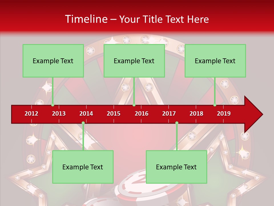 Gambling Star Luck PowerPoint Template