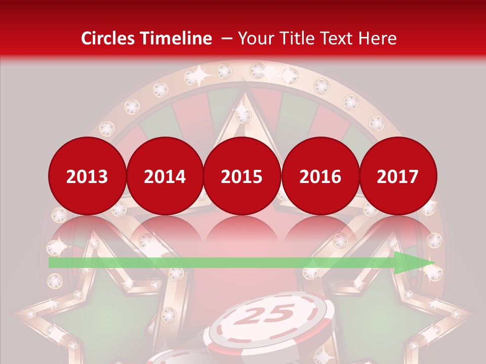 Gambling Star Luck PowerPoint Template