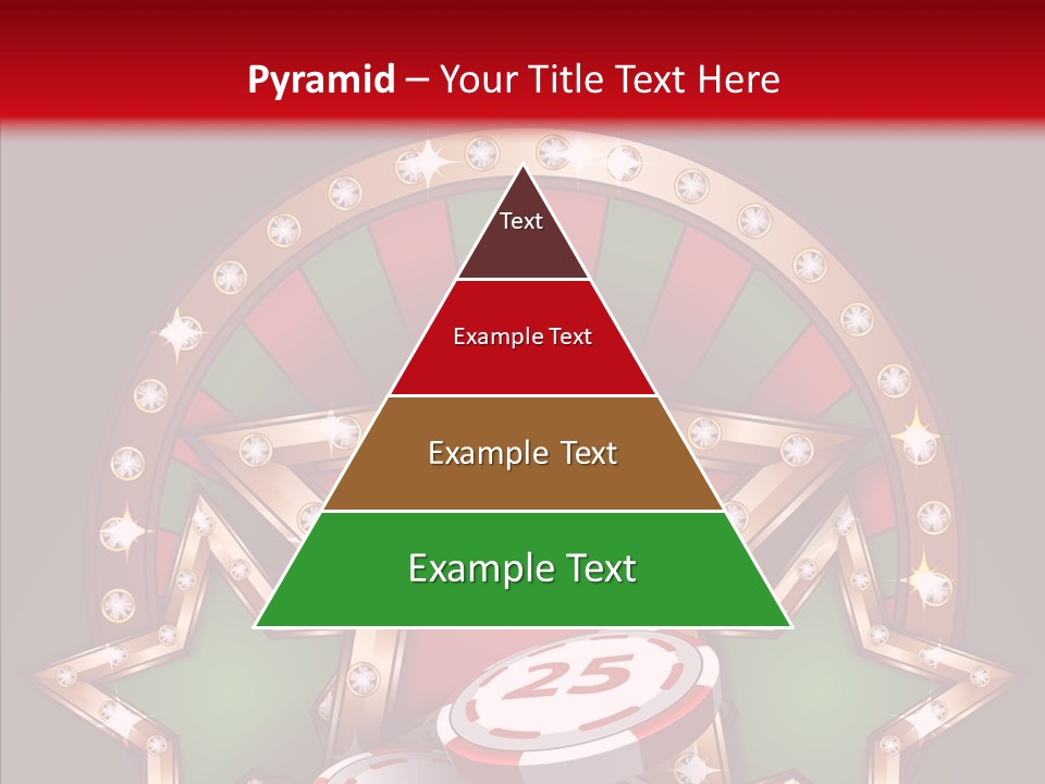 Gambling Star Luck PowerPoint Template