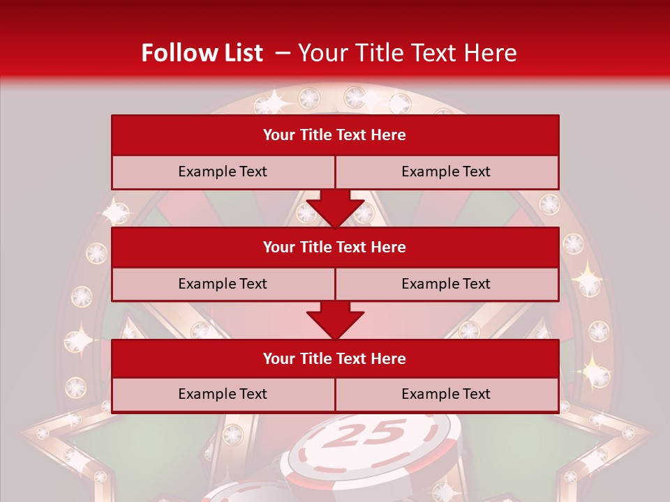 Gambling Star Luck PowerPoint Template