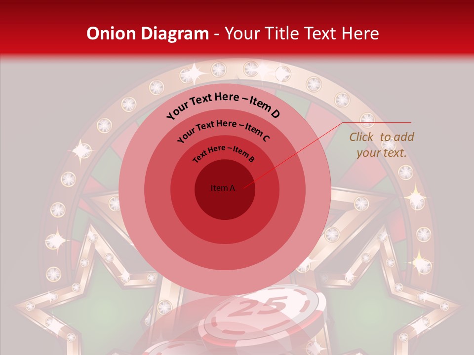 Gambling Star Luck PowerPoint Template