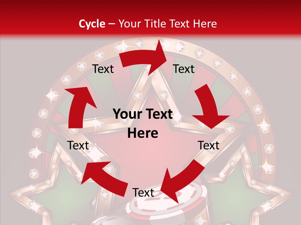 Gambling Star Luck PowerPoint Template