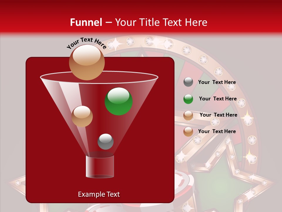 Gambling Star Luck PowerPoint Template