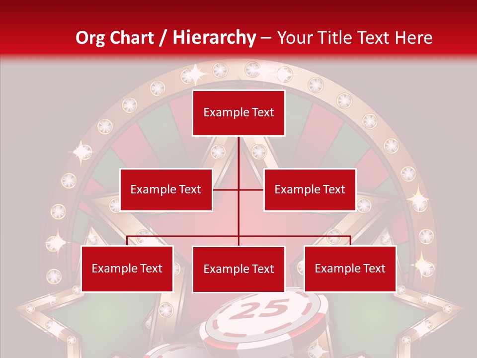 Gambling Star Luck PowerPoint Template