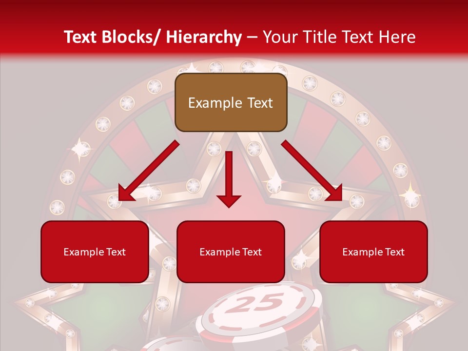 Gambling Star Luck PowerPoint Template