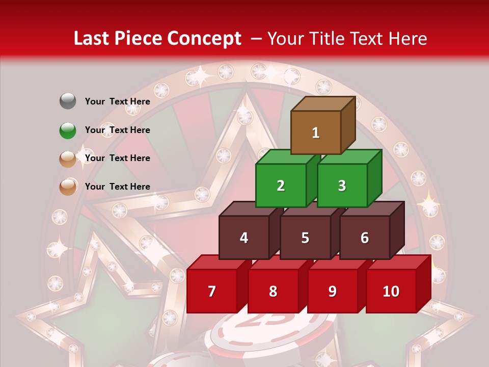 Gambling Star Luck PowerPoint Template