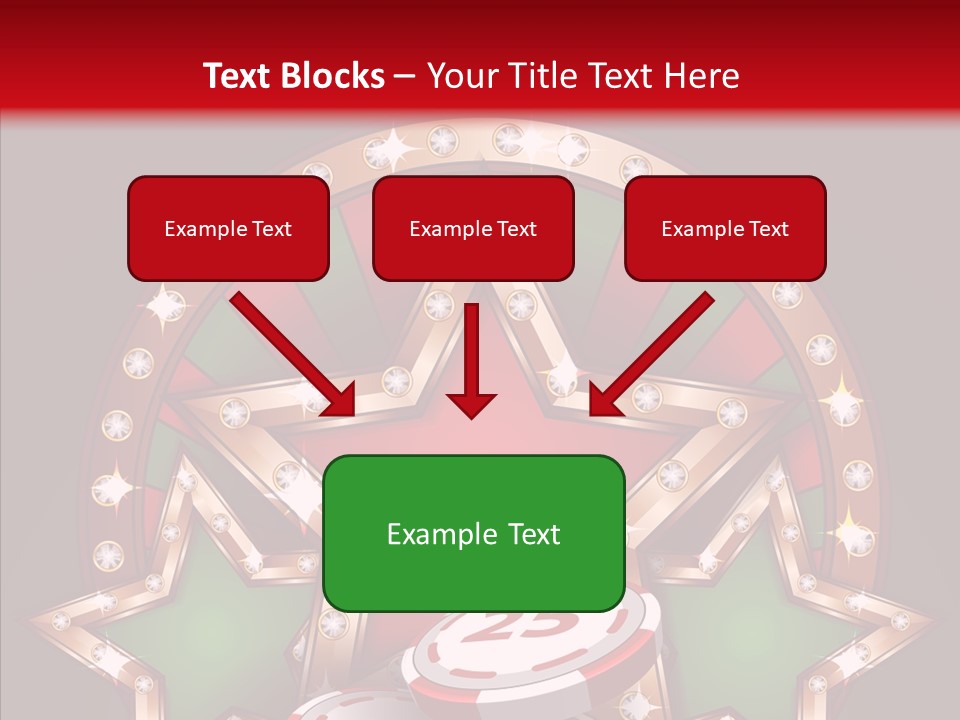 Gambling Star Luck PowerPoint Template