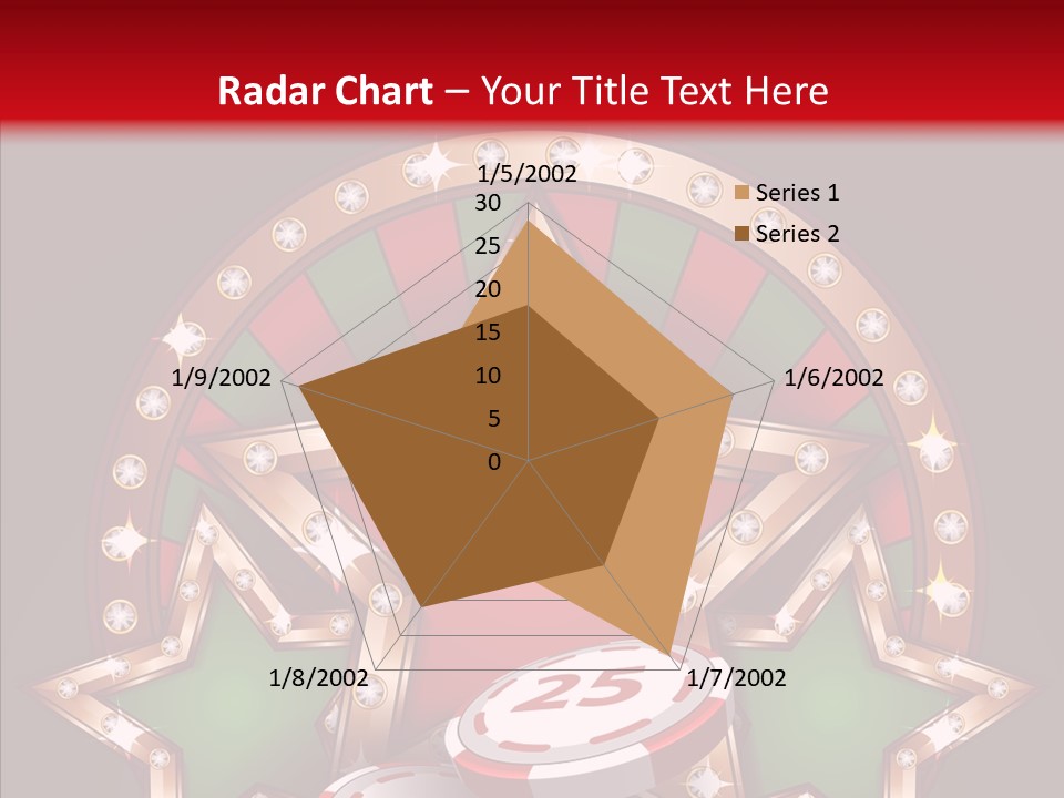 Gambling Star Luck PowerPoint Template