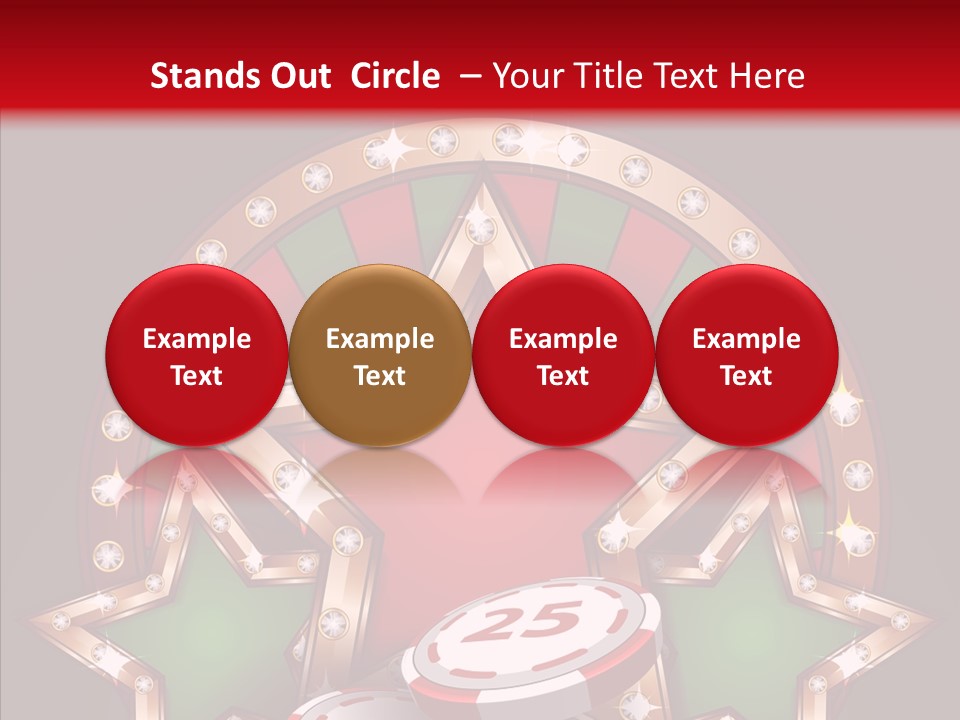 Gambling Star Luck PowerPoint Template