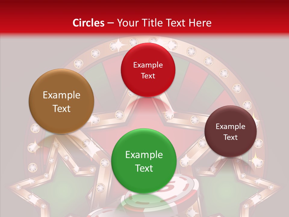 Gambling Star Luck PowerPoint Template