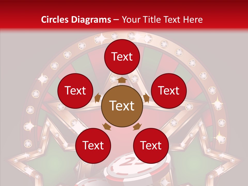 Gambling Star Luck PowerPoint Template