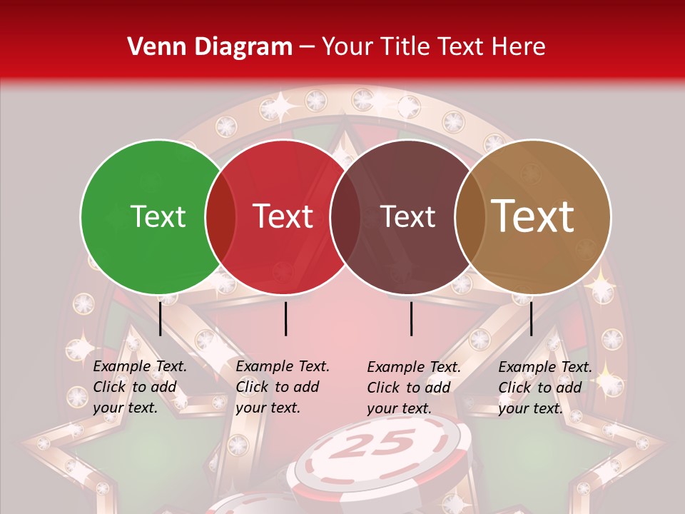 Gambling Star Luck PowerPoint Template