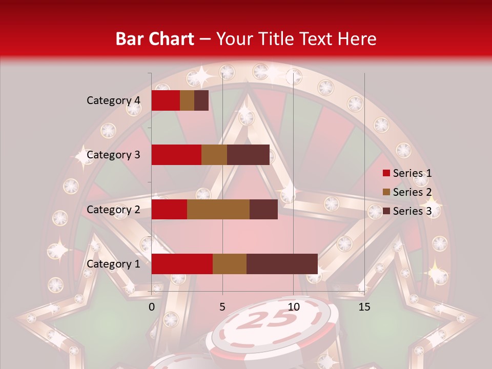 Gambling Star Luck PowerPoint Template
