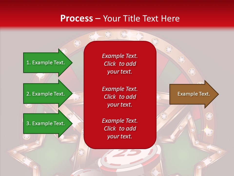 Gambling Star Luck PowerPoint Template