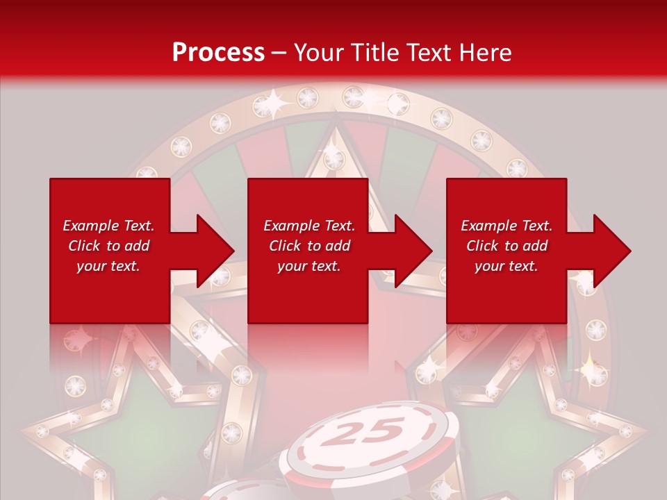 Gambling Star Luck PowerPoint Template