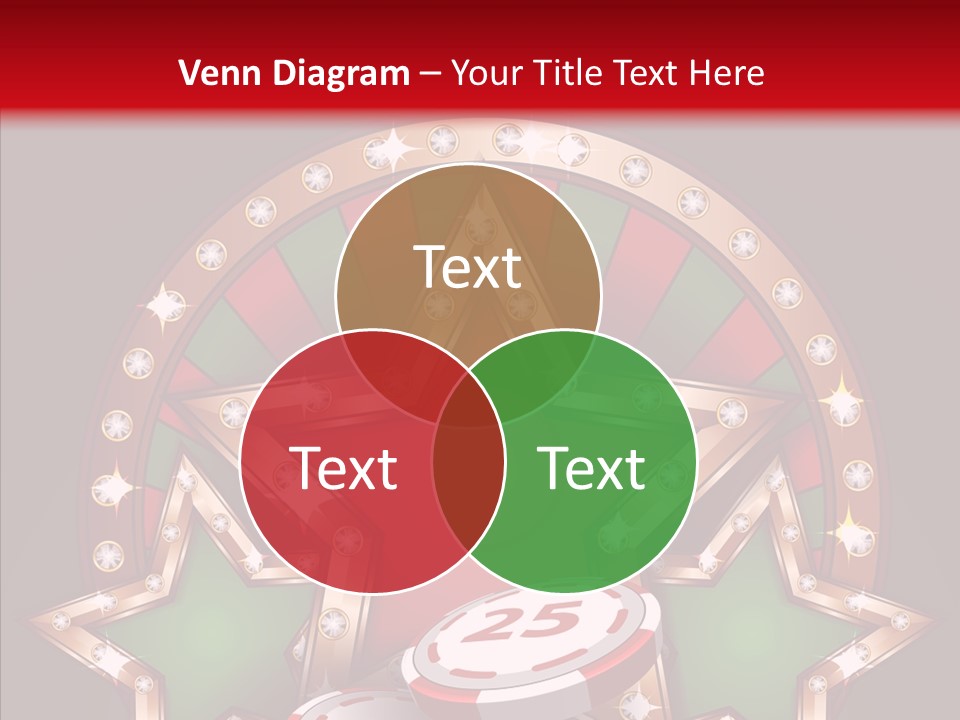 Gambling Star Luck PowerPoint Template