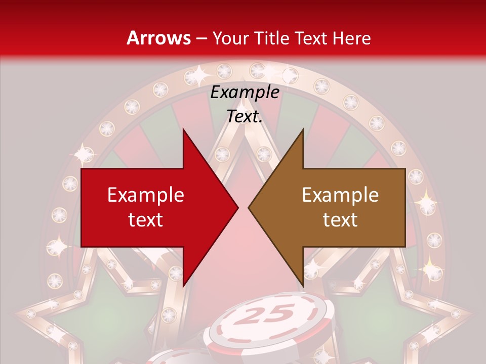 Gambling Star Luck PowerPoint Template