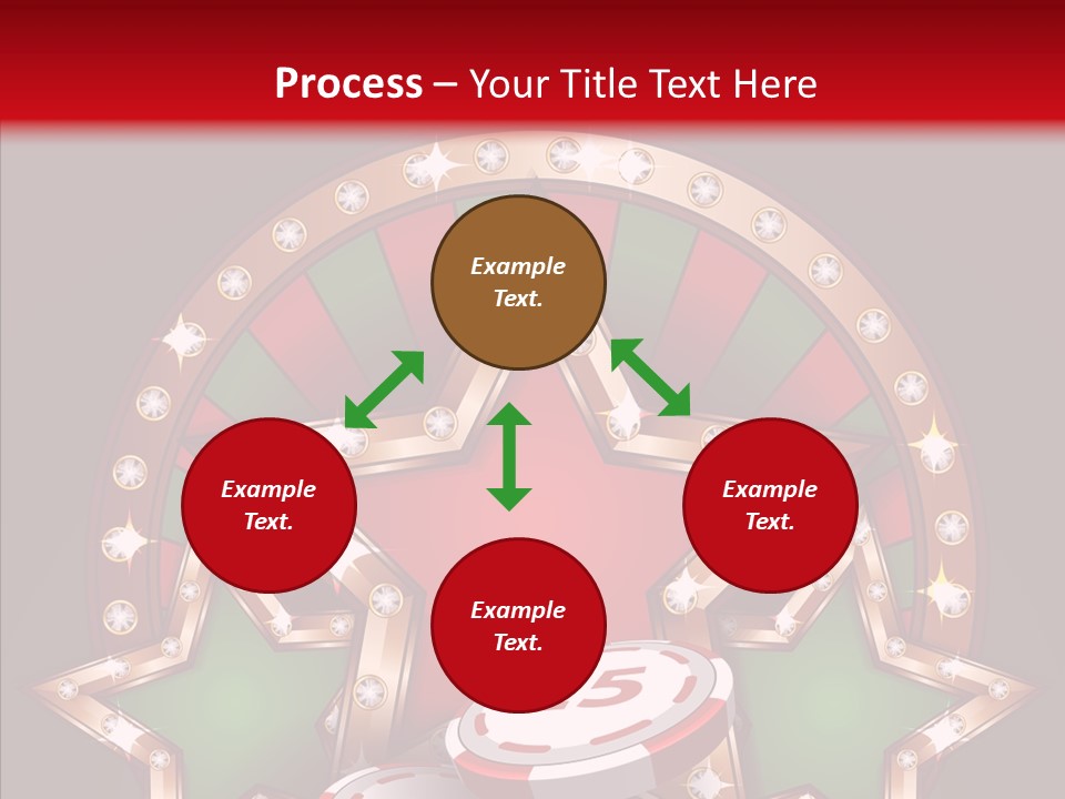 Gambling Star Luck PowerPoint Template