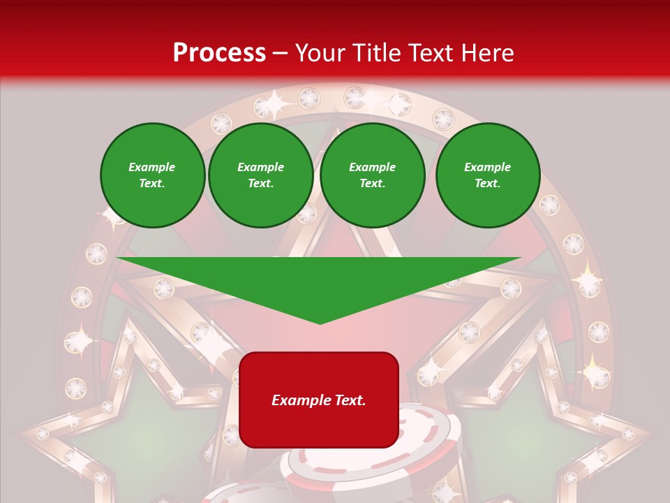 Gambling Star Luck PowerPoint Template