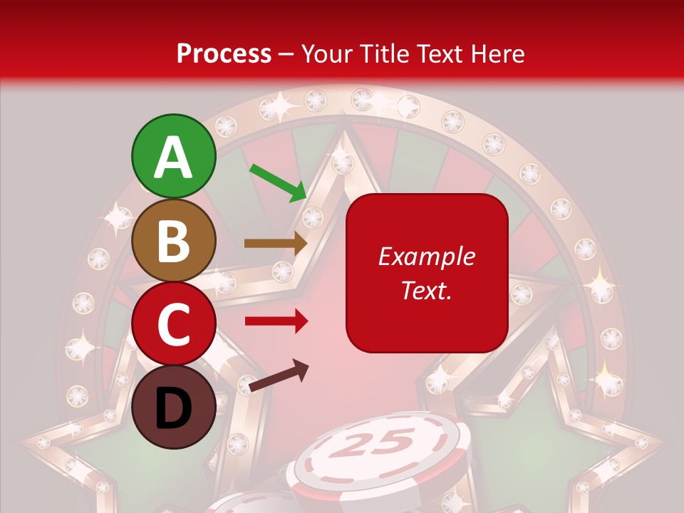 Gambling Star Luck PowerPoint Template