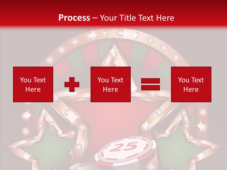 Gambling Star Luck PowerPoint Template