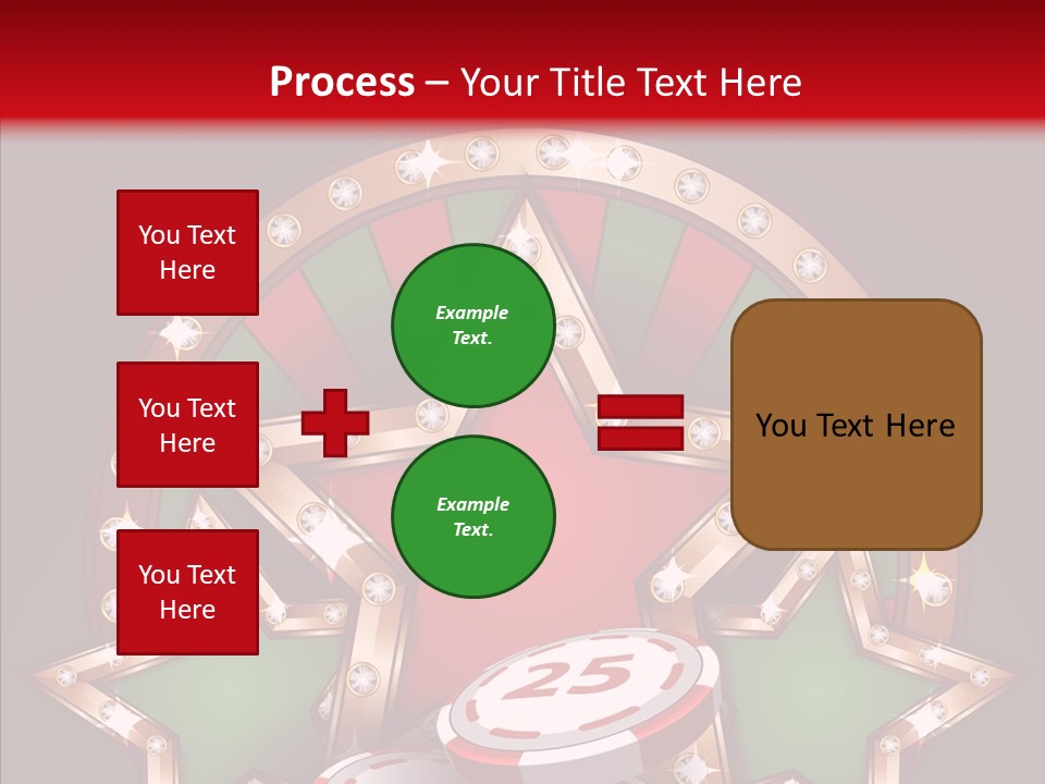 Gambling Star Luck PowerPoint Template