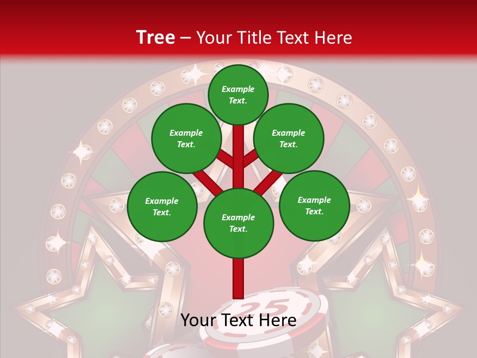 Gambling Star Luck PowerPoint Template