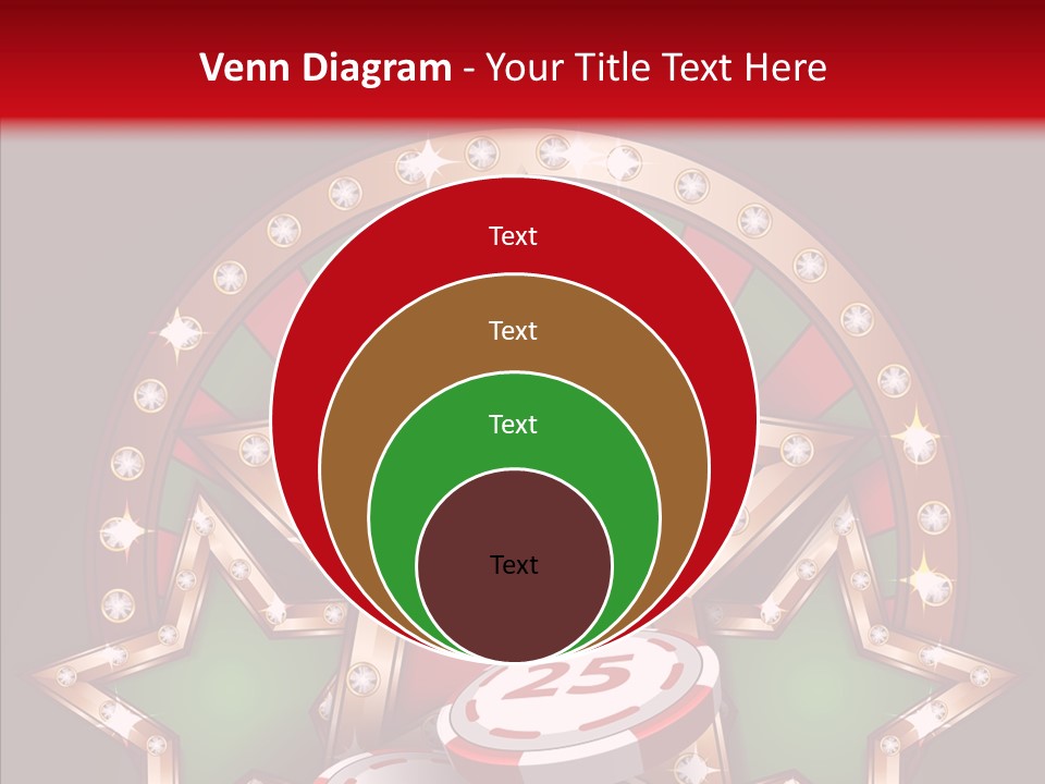 Gambling Star Luck PowerPoint Template