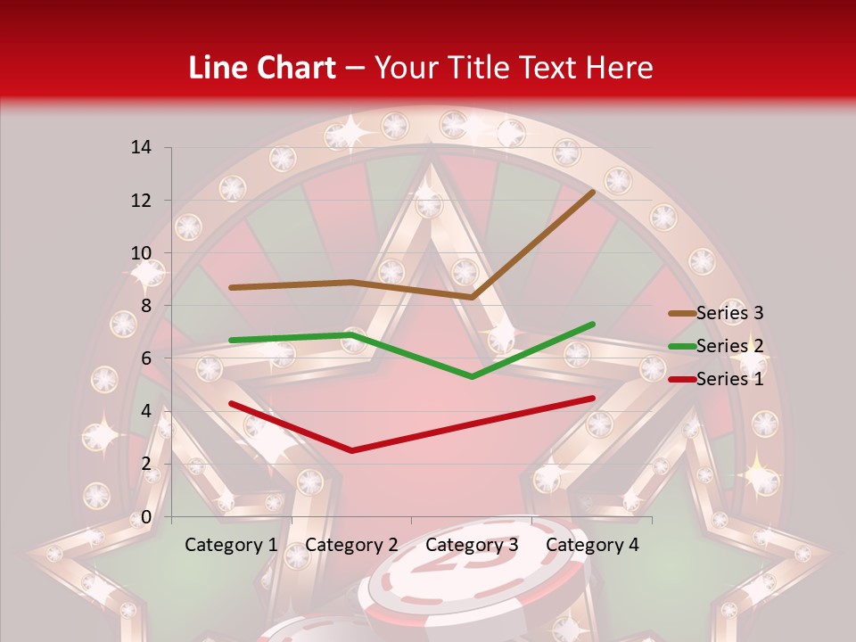 Gambling Star Luck PowerPoint Template