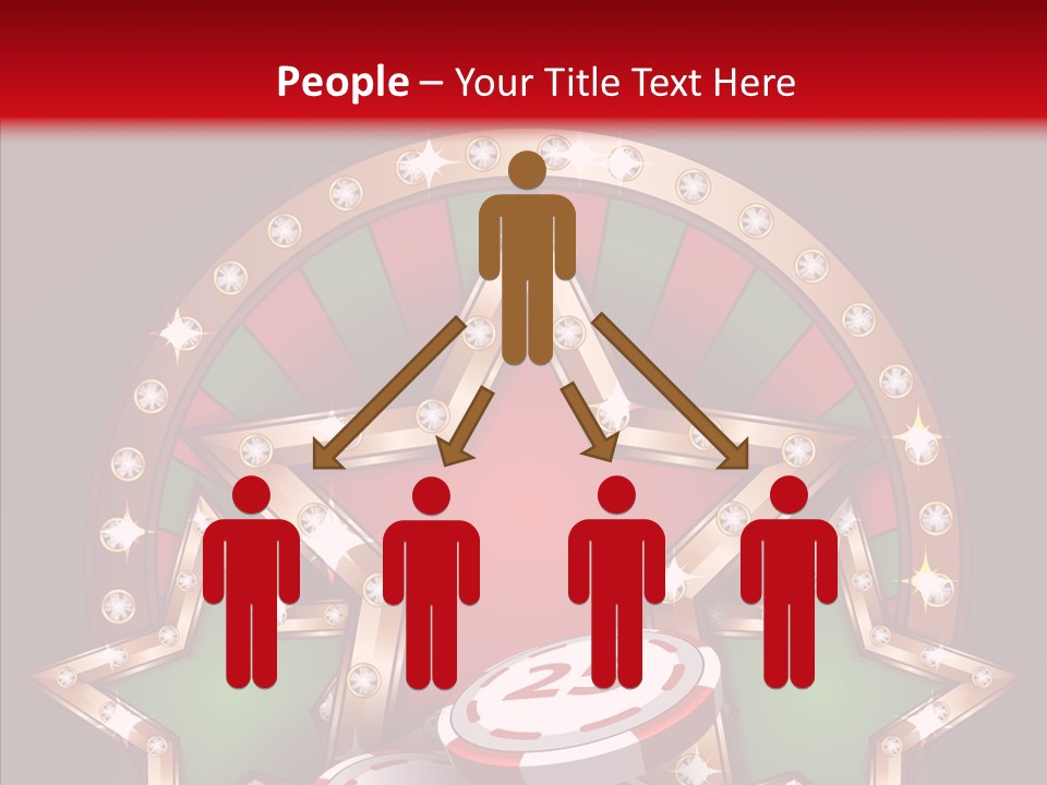 Gambling Star Luck PowerPoint Template