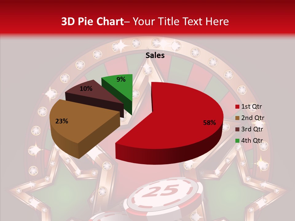 Gambling Star Luck PowerPoint Template