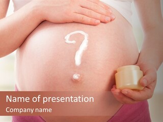 Tummy Baby Anticipation PowerPoint Template