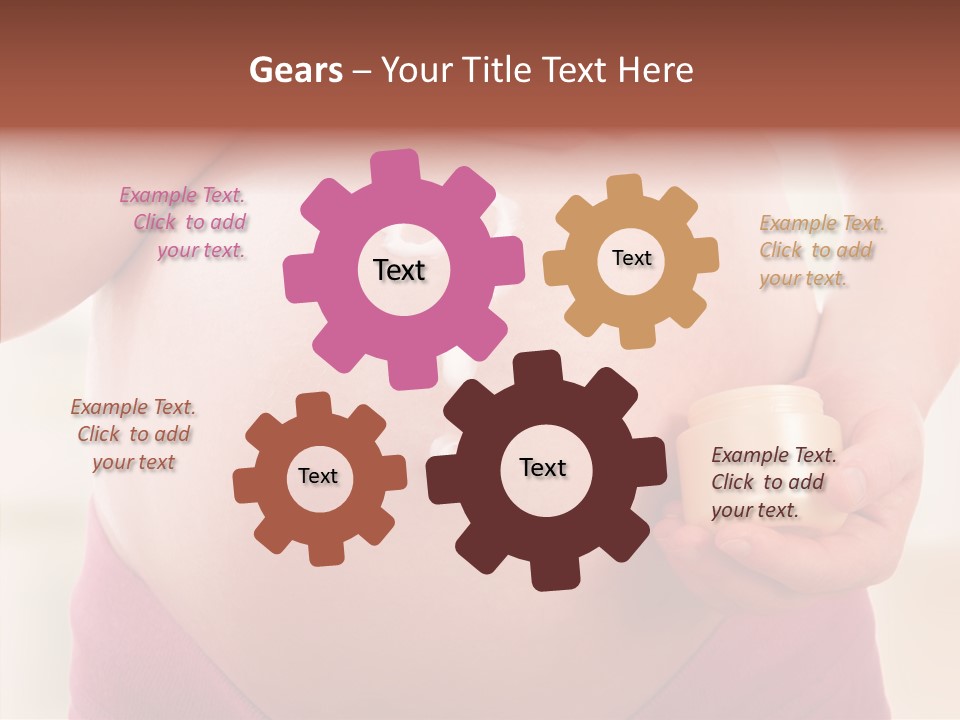 Tummy Baby Anticipation PowerPoint Template