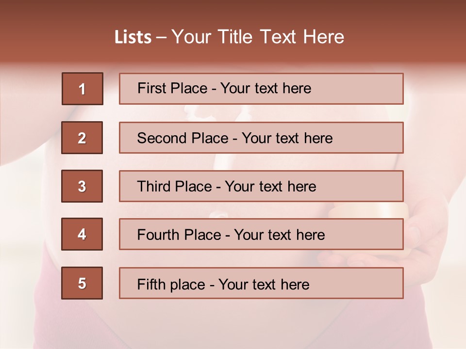 Tummy Baby Anticipation PowerPoint Template