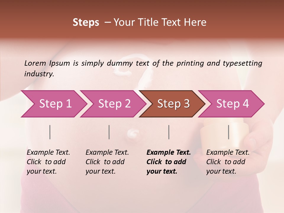 Tummy Baby Anticipation PowerPoint Template
