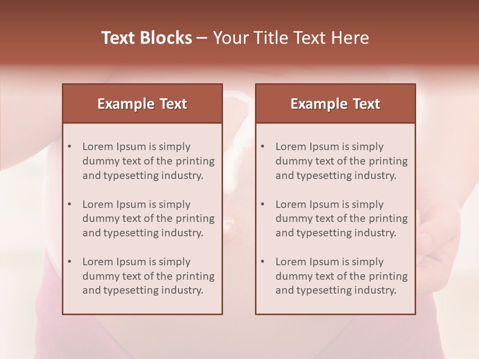 Tummy Baby Anticipation PowerPoint Template