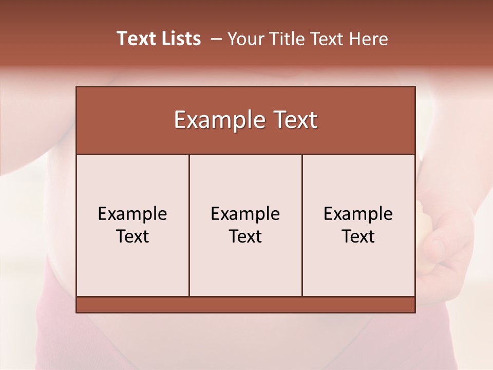 Tummy Baby Anticipation PowerPoint Template