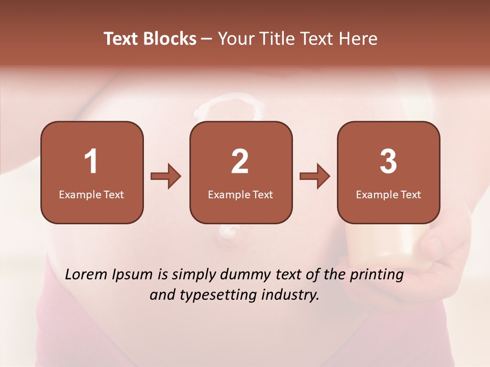 Tummy Baby Anticipation PowerPoint Template