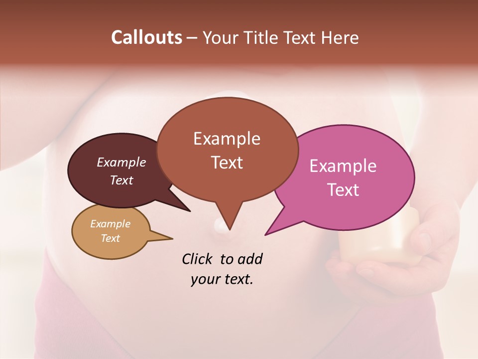 Tummy Baby Anticipation PowerPoint Template