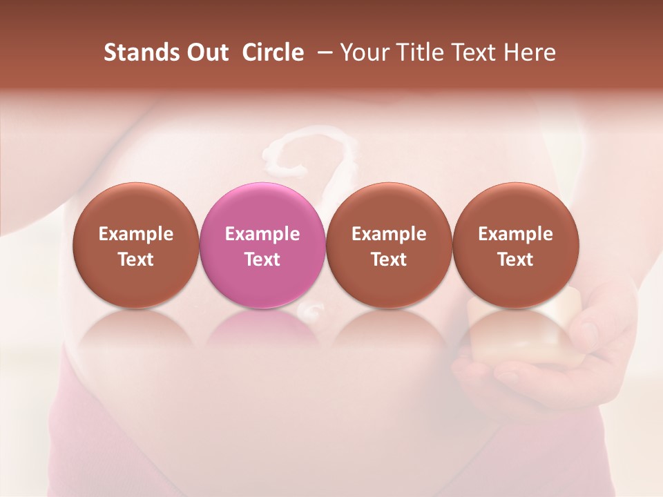 Tummy Baby Anticipation PowerPoint Template