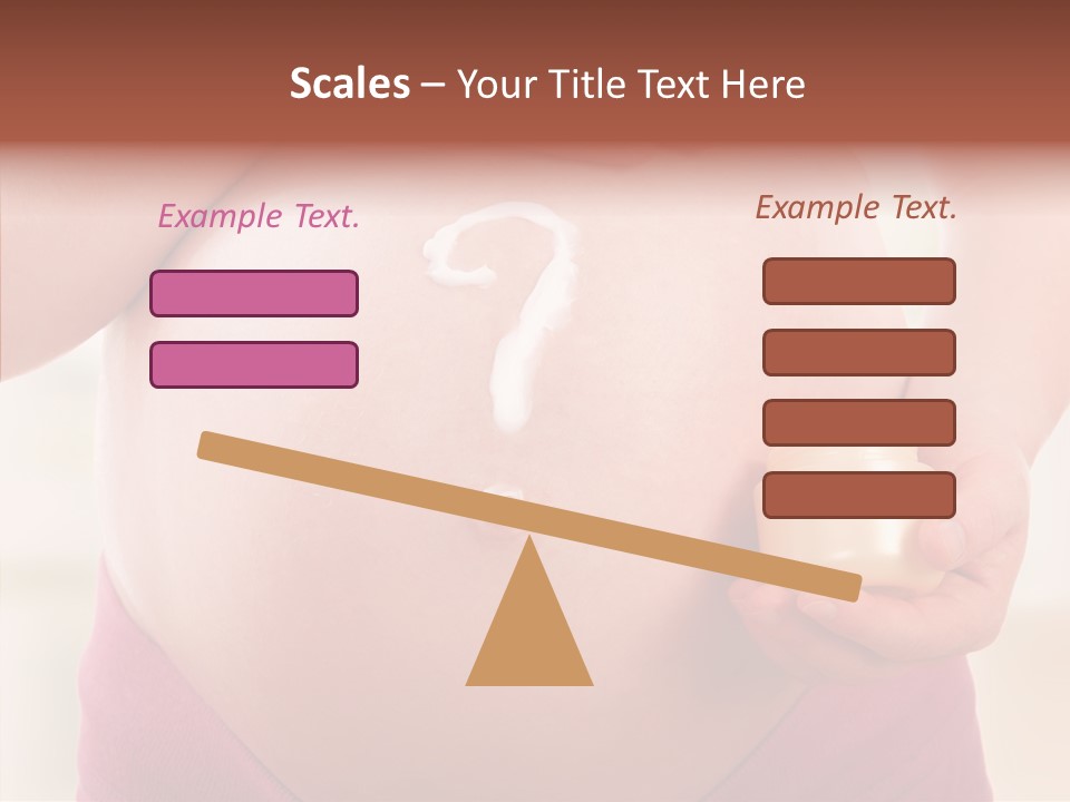 Tummy Baby Anticipation PowerPoint Template