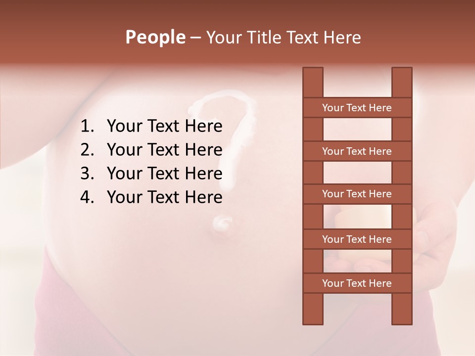 Tummy Baby Anticipation PowerPoint Template