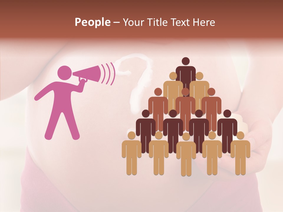 Tummy Baby Anticipation PowerPoint Template