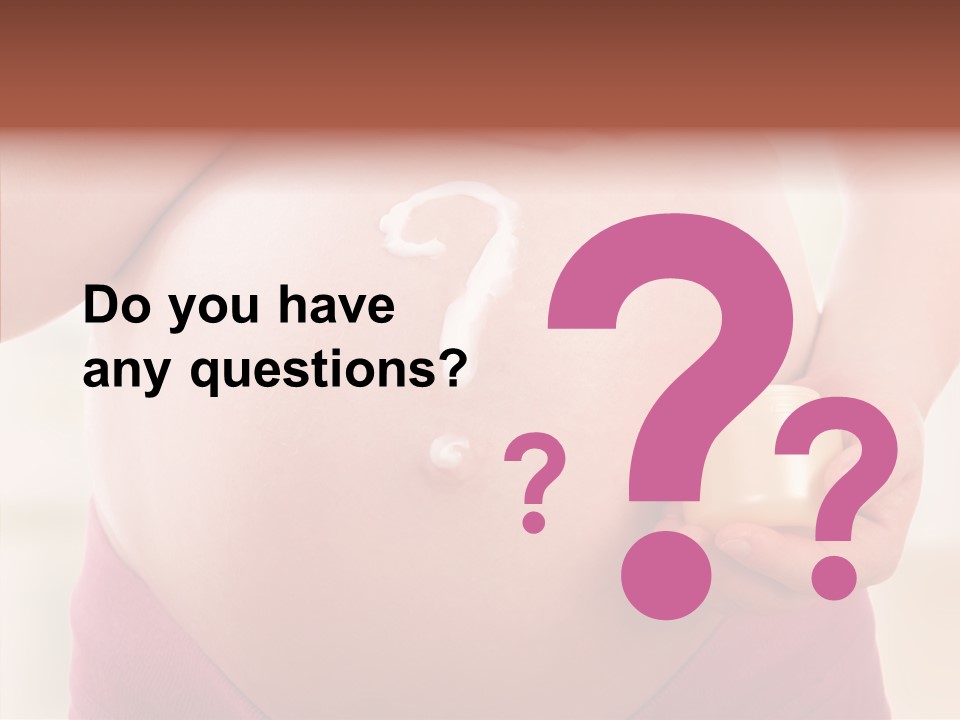 Tummy Baby Anticipation PowerPoint Template