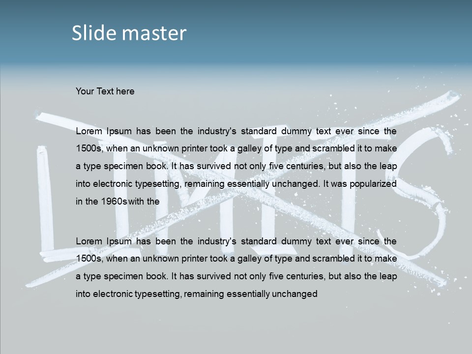 Potential Letter Top PowerPoint Template