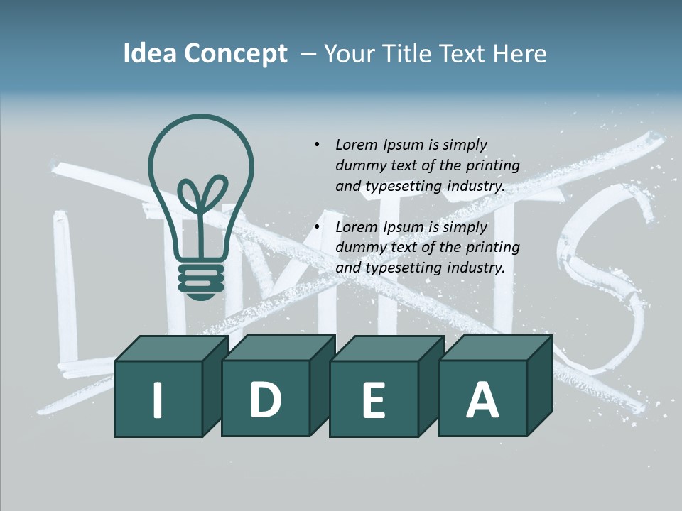 Potential Letter Top PowerPoint Template