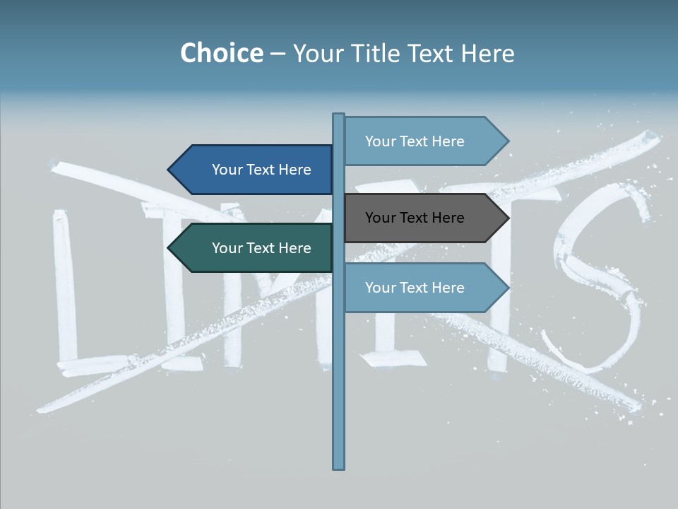 Potential Letter Top PowerPoint Template