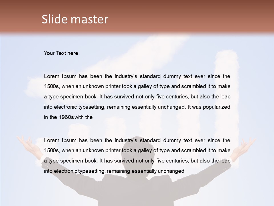 Shares Back Person PowerPoint Template