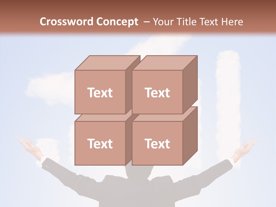 Shares Back Person PowerPoint Template